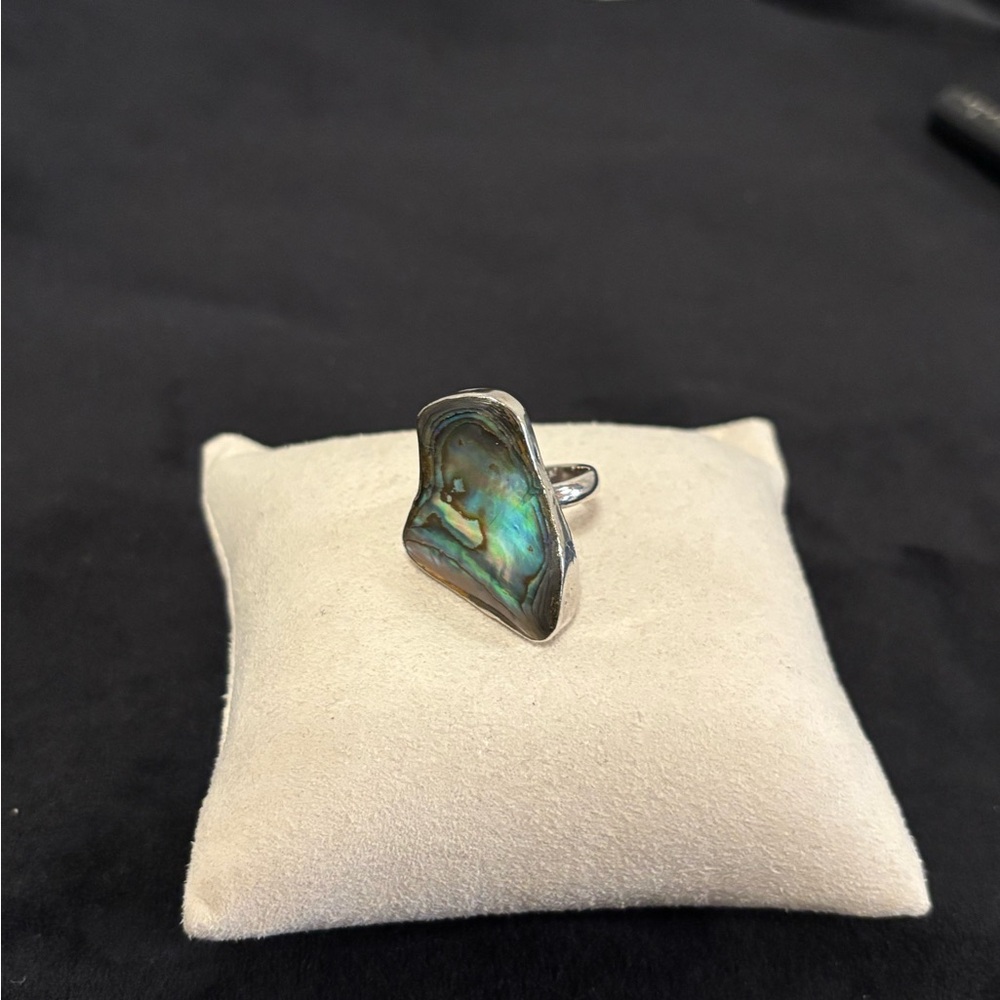 Abalone Shell "Natural" Silver Ring - image 4